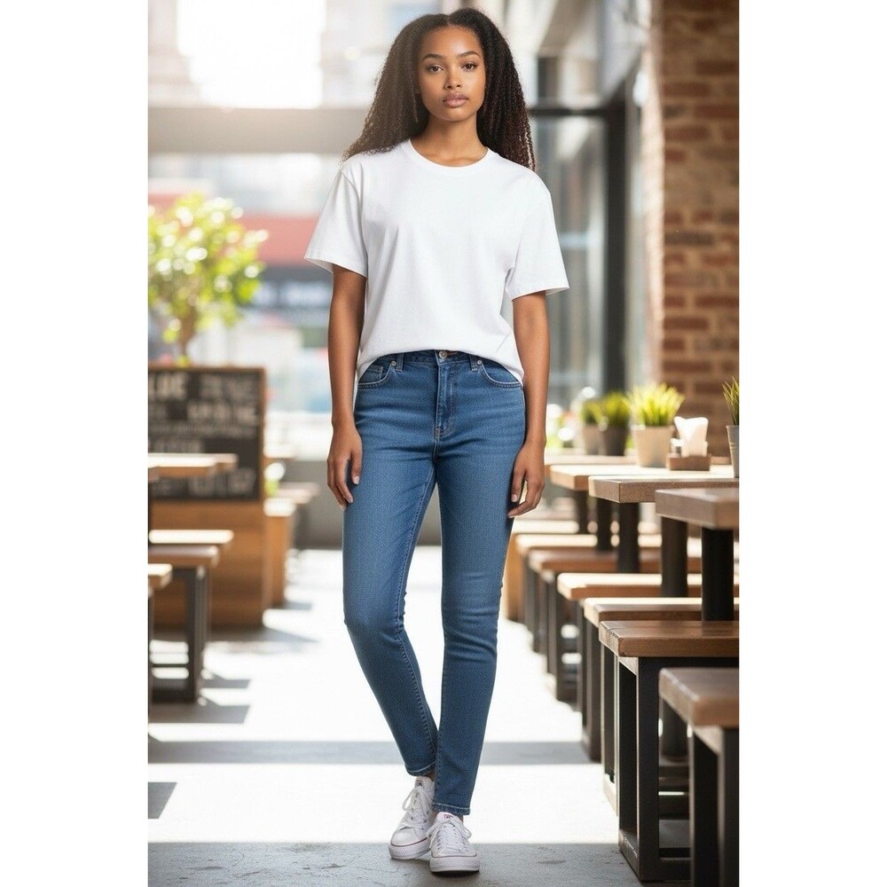 Eileen Fisher Women’s Size 8 Jeans Organic Cotton Straight Leg Casual Designer